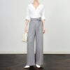 Summer Grey Commuter Straight Leg Pants 3