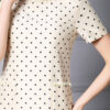 Summer Handmade Rhinestone Polka Dot Loose Straight Midi Dress 6
