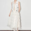 Summer Heavy Embroidery Beaded V-Neck Vest