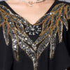 Summer High Waist V neck Handmade Diamond Dress Suit 5