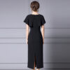 Summer High Waist V neck Handmade Diamond Dress Suit 8