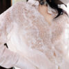 Summer Hollow Lace Spliced Long Sleeve Shirt
