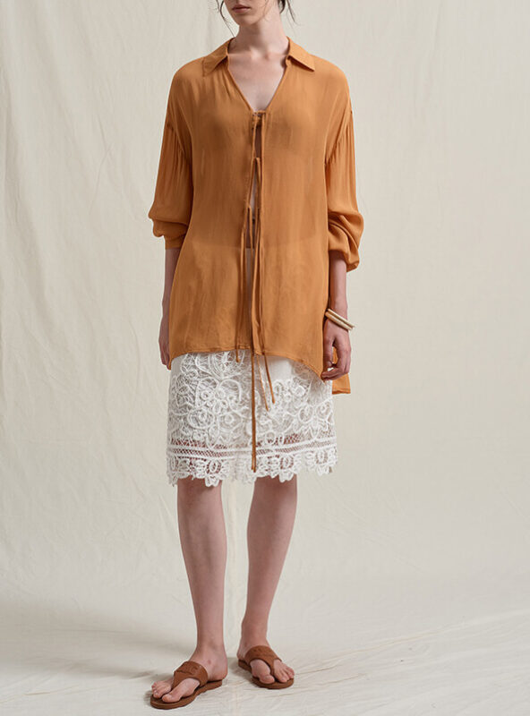 Summer Hollow-out Floral Lace Half Skirt