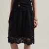 Summer Hollow-out Floral Lace Half Skirt