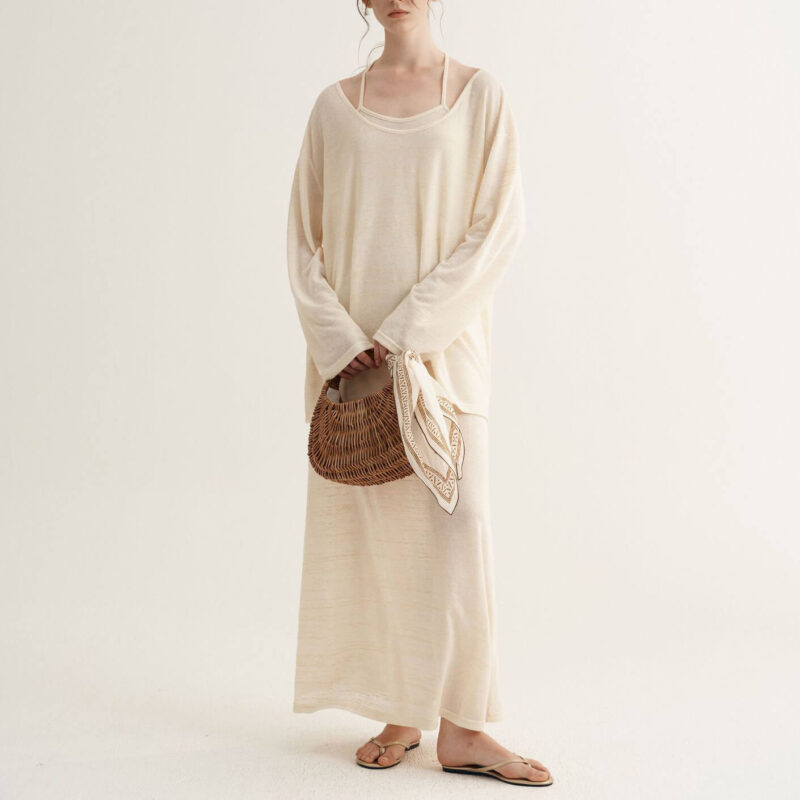 Summer Lazy Style T-shirt Suspender Dress Two-piece Set