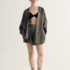 Summer Lazy-style Irregular Linen Stir-fry Dyeing Shirt