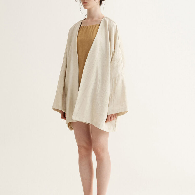 Summer Lazy-style Irregular Linen Stir-fry Dyeing Shirt