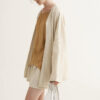 Summer Lazy-style Irregular Linen Stir-fry Dyeing Shirt