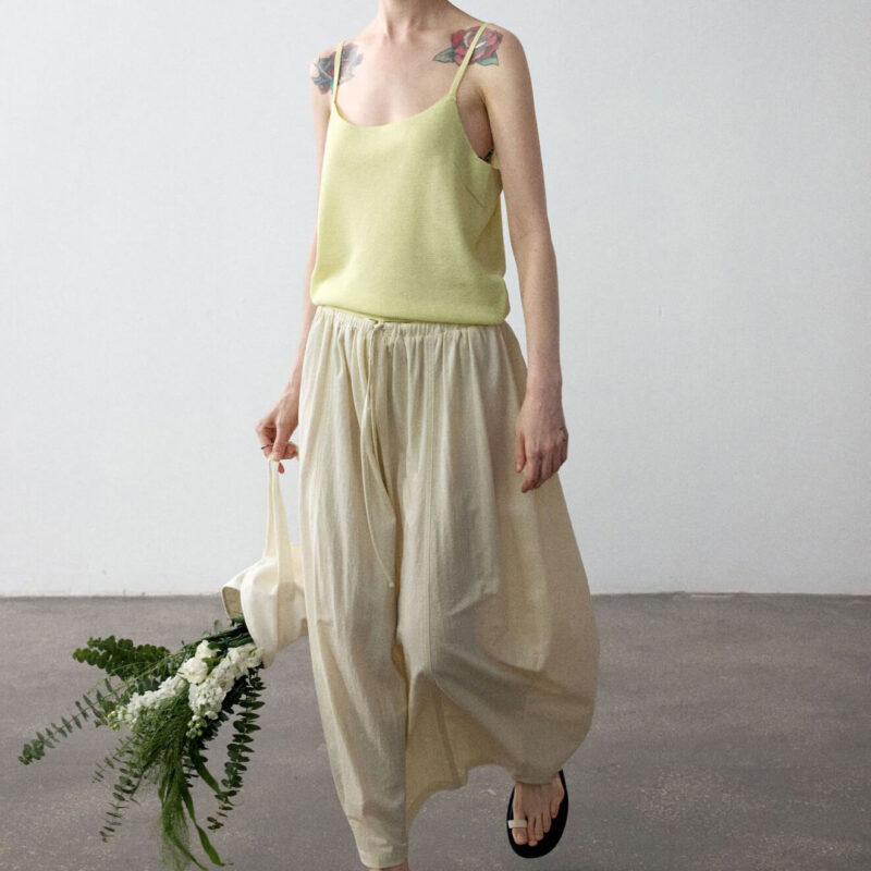 Summer Linen Loose Woolen Simple Versatile Breathable Camisole 2