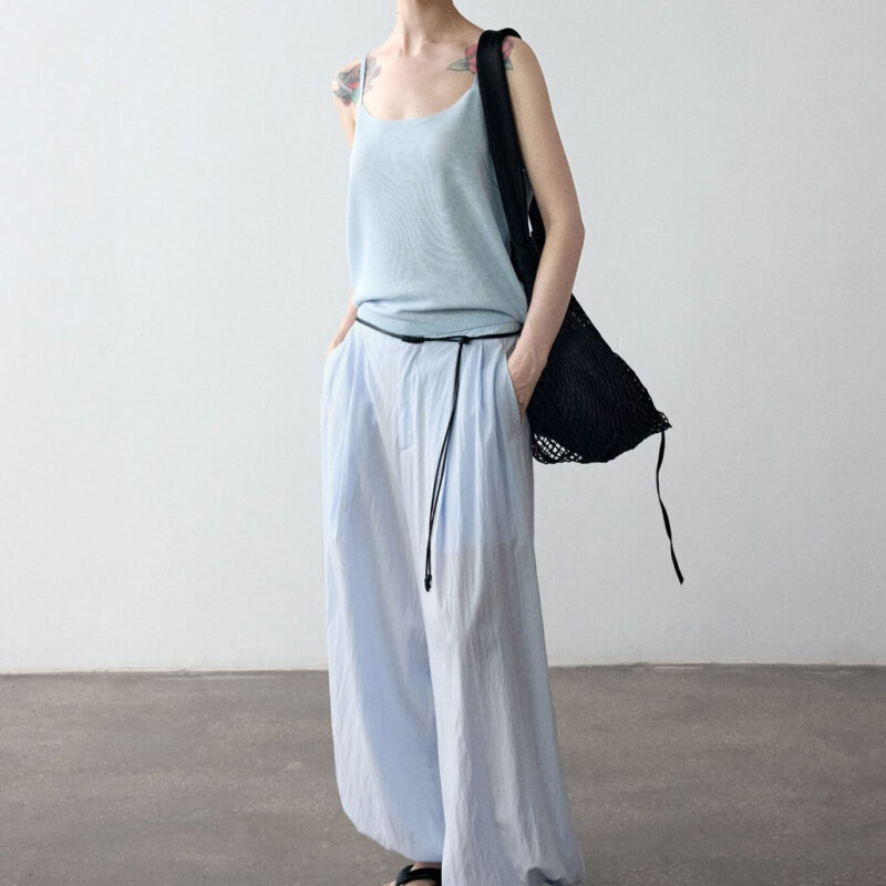 Summer Linen Loose Woolen Simple Versatile Breathable Camisole 3