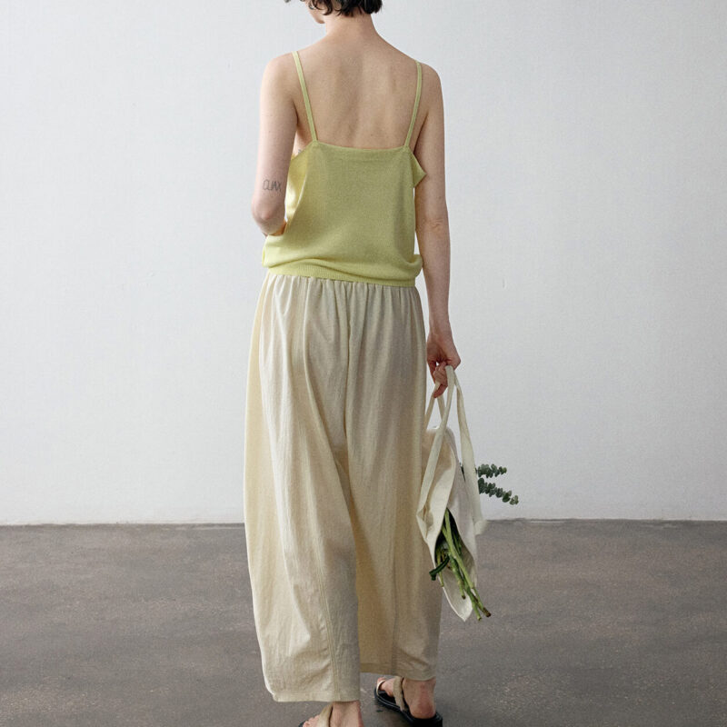 Summer Linen Loose Woolen Simple Versatile Breathable Camisole 4