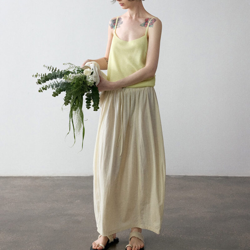 Summer Linen Loose Woolen Simple Versatile Breathable Camisole 5