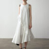 Summer Long Staple Cotton Ruffle Dress