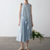 Summer Long Staple Cotton Ruffle Dress