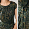 Summer Mulberry Silk Oracle Bone Jacquard Reversible Dress