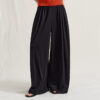 Summer Pleated Knitted Wide-leg Pants