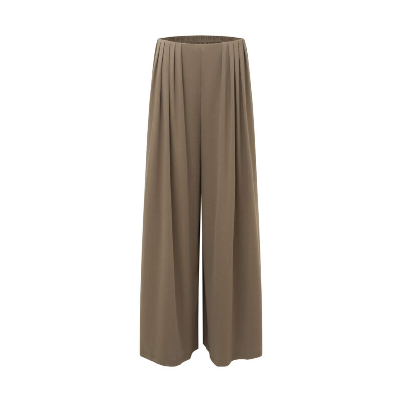 Summer Pleated Knitted Wide-leg Pants