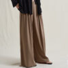 Summer Pleated Knitted Wide-leg Pants