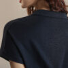 Summer Polo-collar Short-sleeved Cotton-linen Casual T-shirt