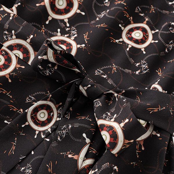 Summer Printed Double Crepe Chiffon Dress 3