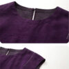 Summer Purple Silk Side Slit Reversible Top