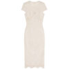 Summer Red Pearl Lace Mid Length Evening Dress 8