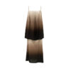 Summer Resort Style Gradient Satin Camisole Top + Skirt Two-Piece Set