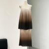 Summer Resort Style Gradient Satin Camisole Top + Skirt Two-Piece Set