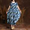 Summer Resort-style Fresh Printed Dress