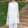 Summer Resort style Tencel Chiffon Side slit Flowing Top 8