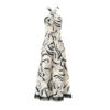 Summer Retro Cross Halter Neck Ink Print Resort Style Suspender Dress 1