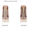 Summer Romantic Vacation Style Wide Leg Pants Casual Pants