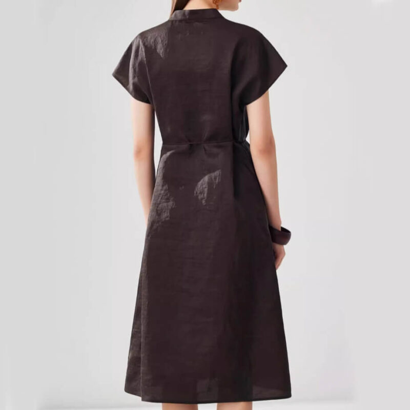 Summer Silk Embroidered Dress