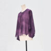 Summer Silk Purple Jacquard Tie Dye Shirt 1