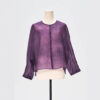 Summer Silk Purple Jacquard Tie Dye Shirt 5