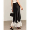 Summer Simple Heavy Acetate Satin Lace Skirt