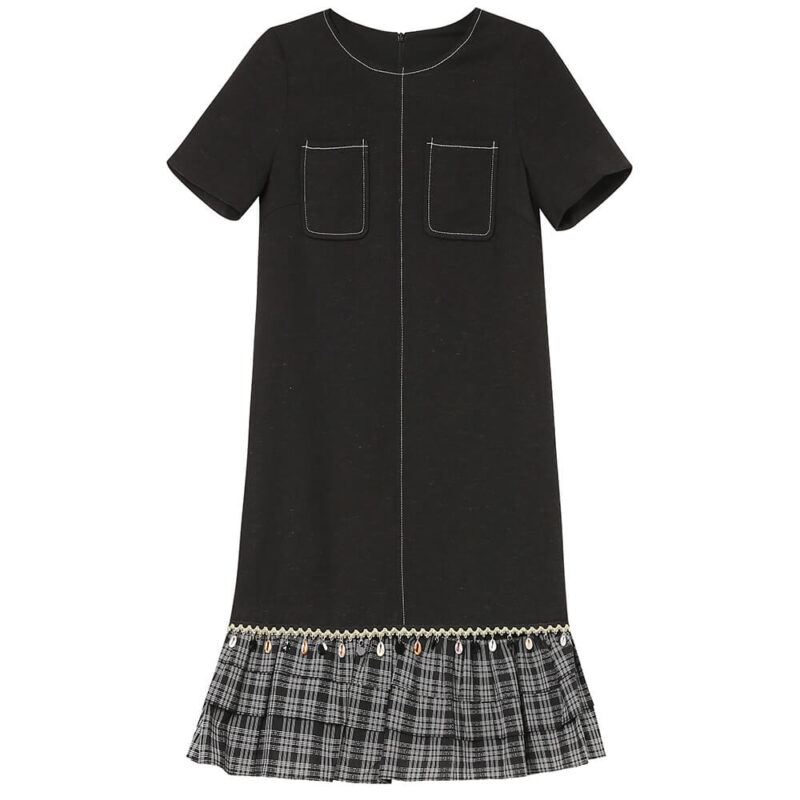 Summer Spliced Ruffled A line Dress 6
