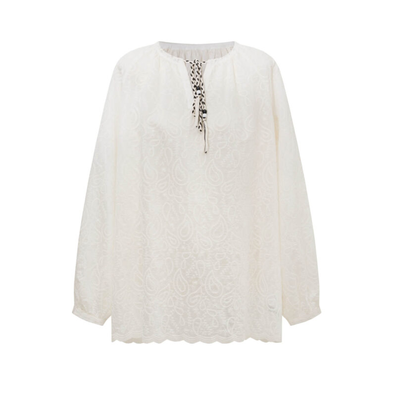 Summer Tencel Embroidered Resort-style Shirt