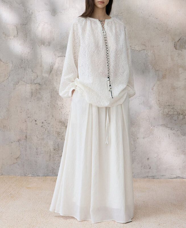 Summer Tencel Embroidered Resort-style Shirt