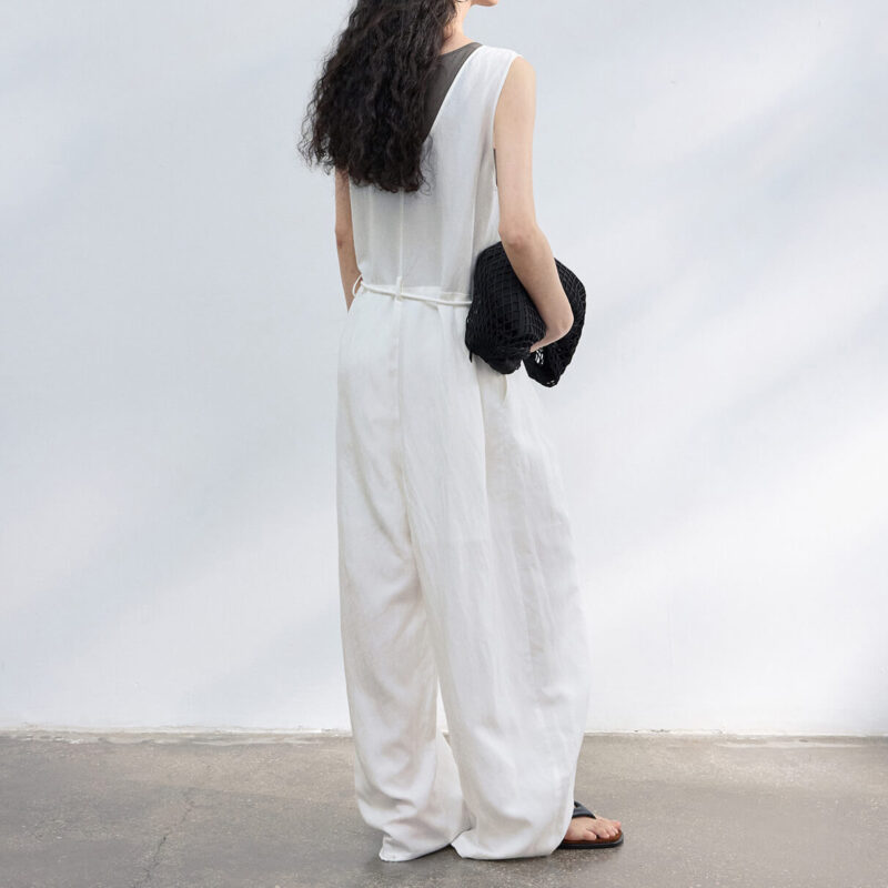 Summer Tencel Linen Machete Jumpsuit 11