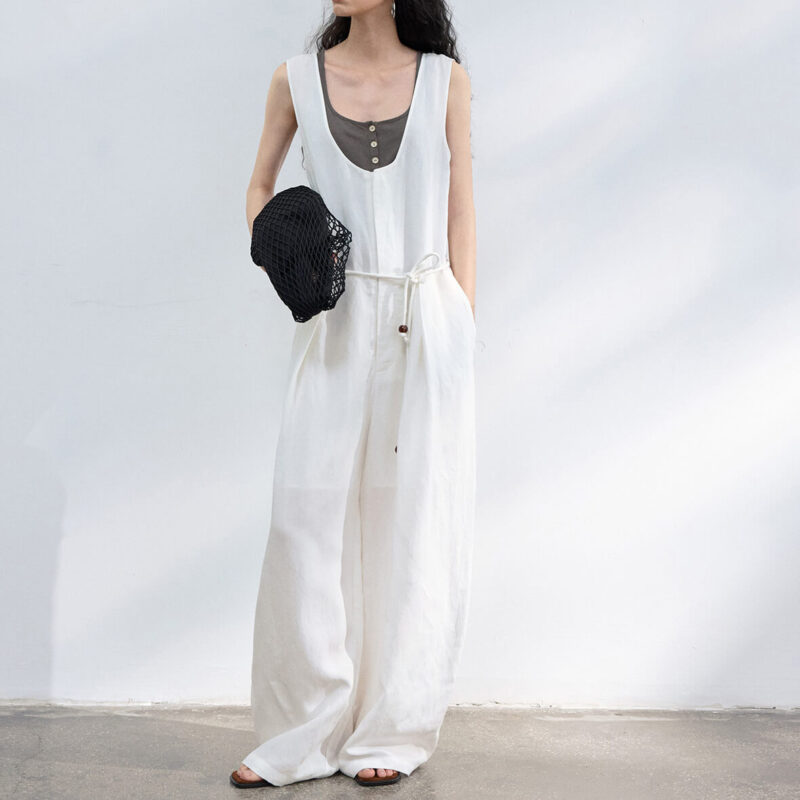 Summer Tencel Linen Machete Jumpsuit 12