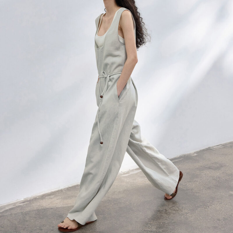 Summer Tencel Linen Machete Jumpsuit 13