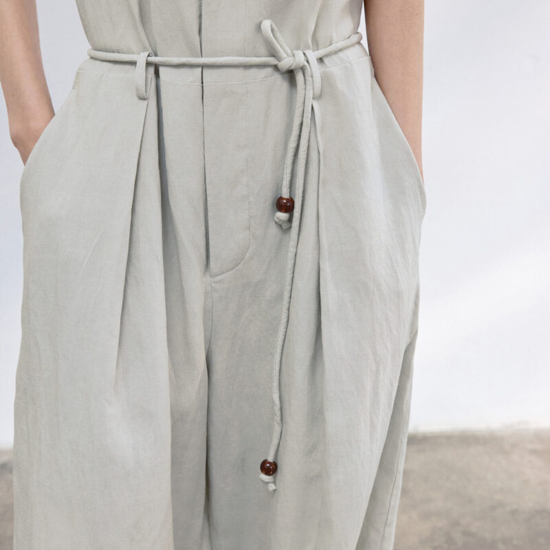 Summer Tencel Linen Machete Jumpsuit 3