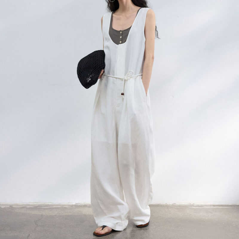 Summer Tencel Linen Machete Jumpsuit 6