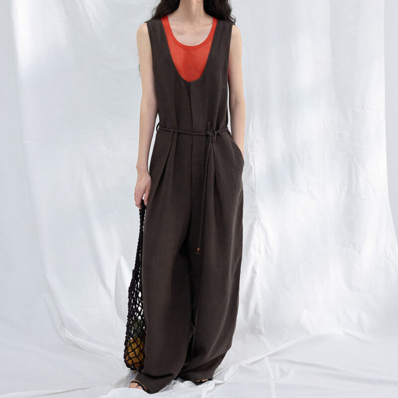 Summer Tencel Linen Machete Jumpsuit 9