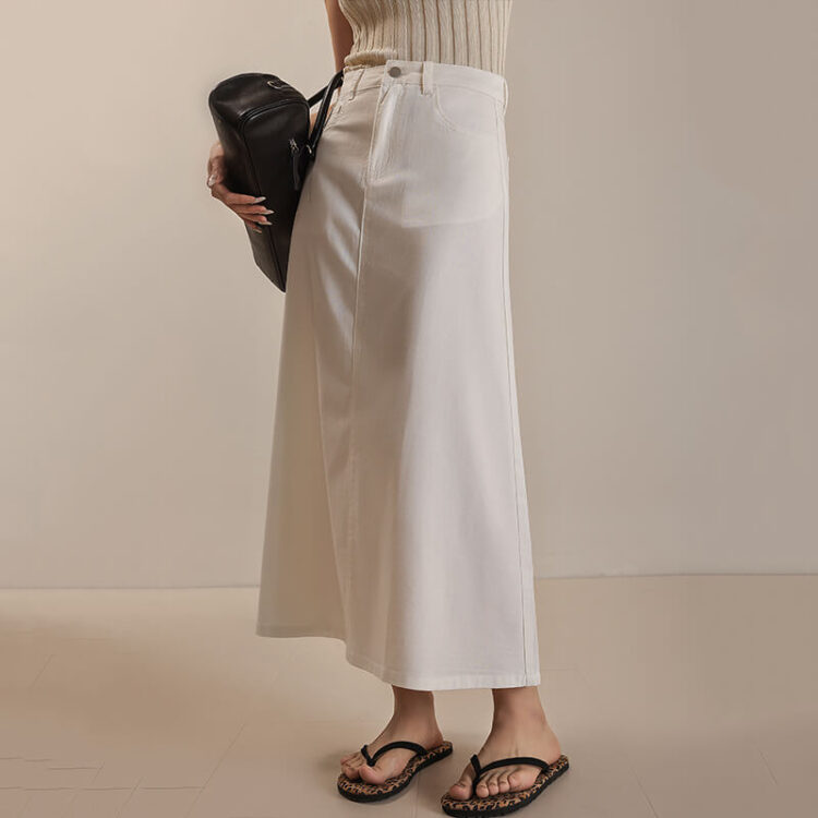 Summer Tencel Lyocell Denim Skirt