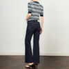 Summer Thin Dark Blue Bootcut Jeans 10