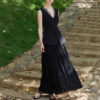 Summer V-neck Sleeveless Lace Vest + Skirt Set