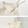 Summer White French Sleeveless Tank Top Slim Tea Dress 7