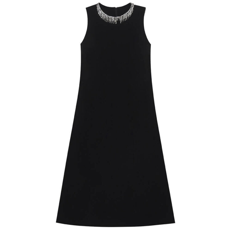 Summer White Holiday Style Studded Loose Vest Dress